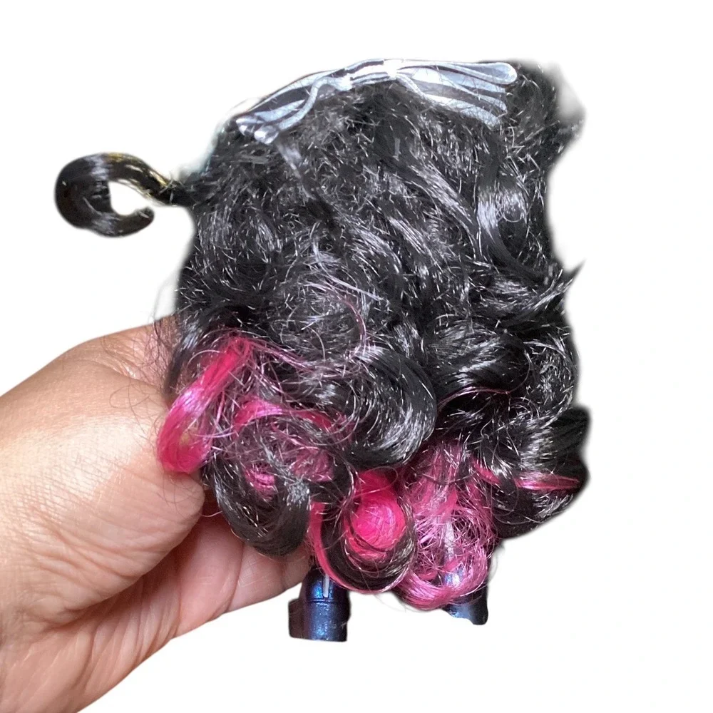 Hairdorables Hairmazing Noah Fashion Doll Blue Heart Dress Pink Highlights 6 in